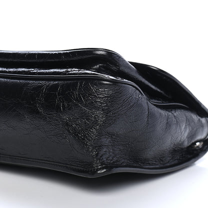 Saint Laurent Crinkled Calfskin Matelasse Monogram Medium Niki Chain Satchel Black 8 of 8