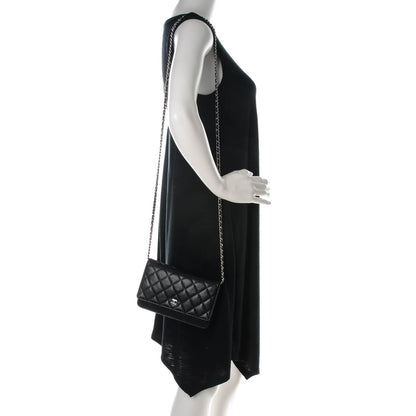 Chanel Caviar Quilted Wallet On Chain WOC Black 2 of 8