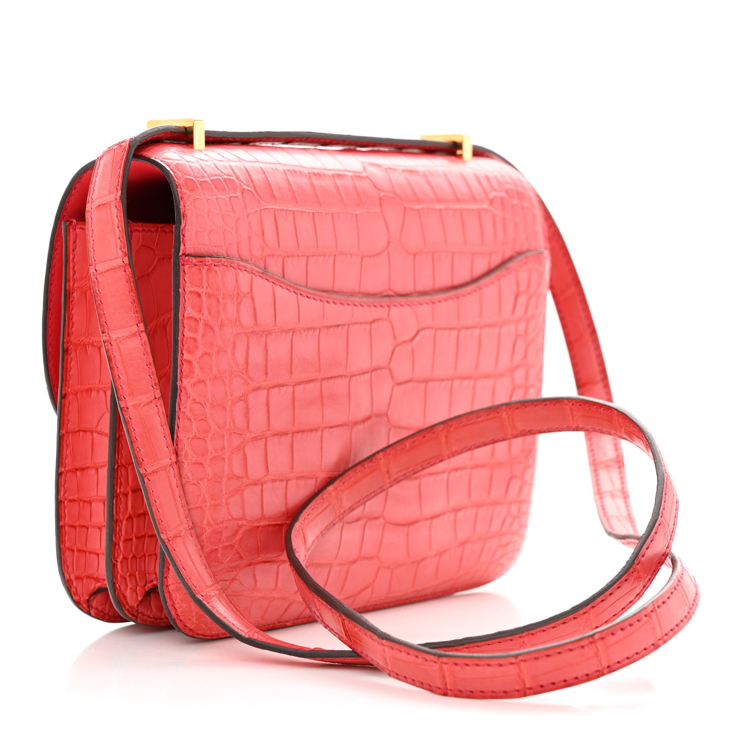Hermes Matte Alligator Constance 18 Bougainvillea 3 of 11