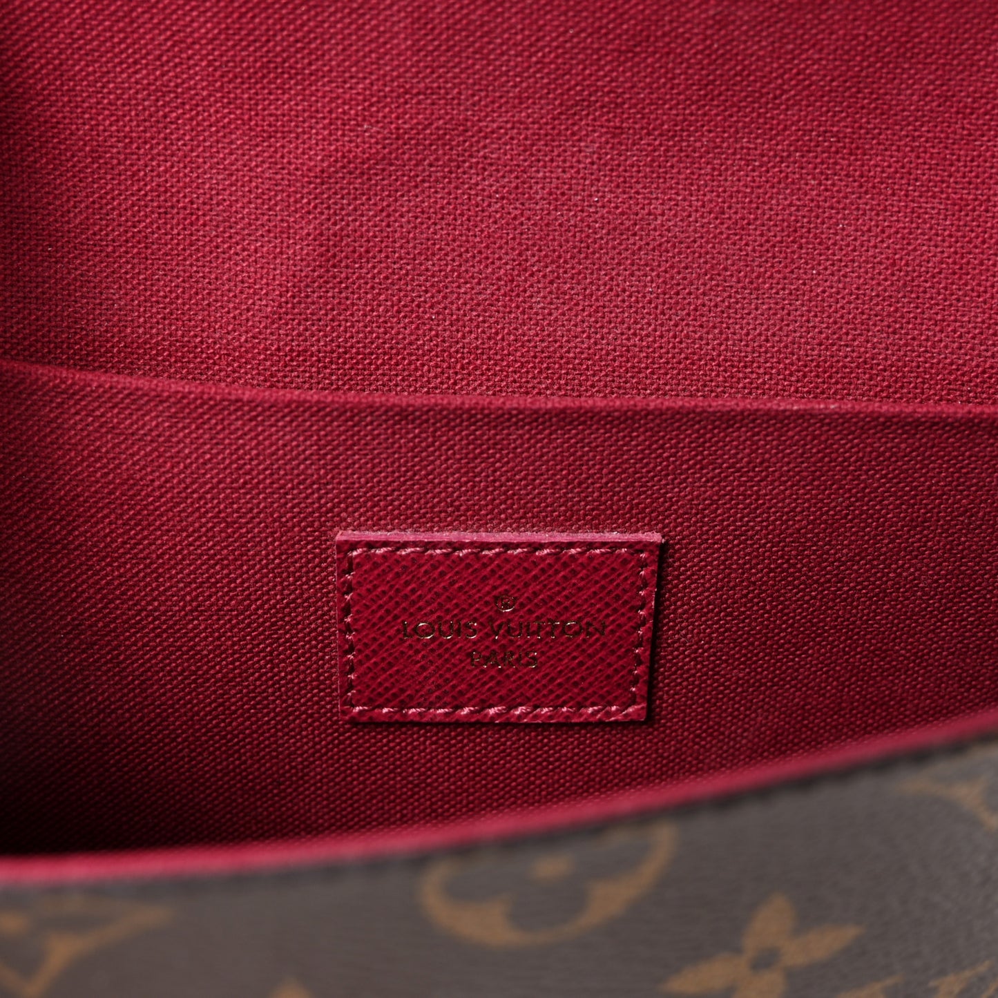 Monogram Pochette Felicie Chain Wallet Fuchsia