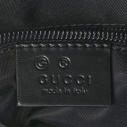Gucci Nylon Web Top Handle Shoulder Bag Black 6 of 9