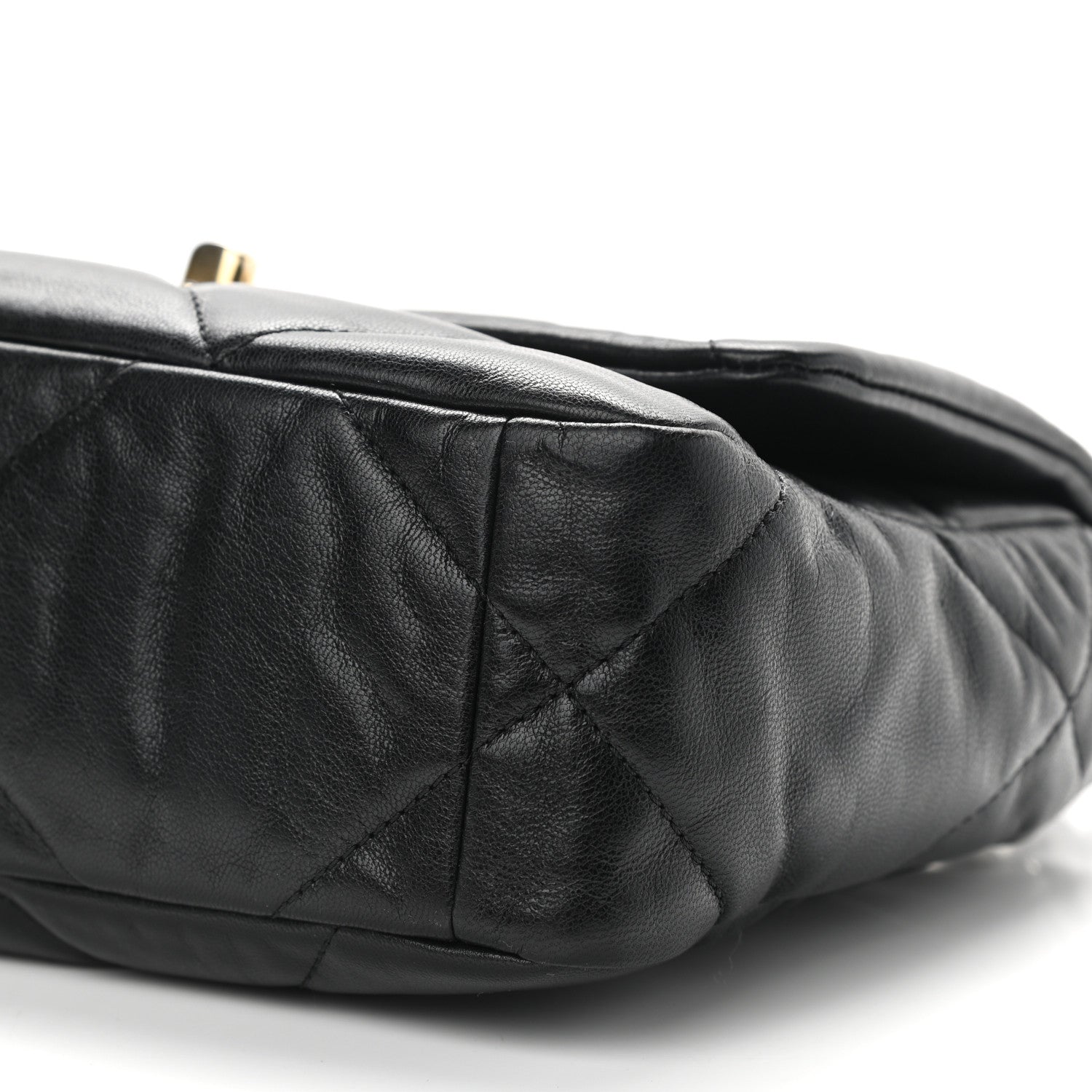 Chanel Goatskin Quilted Medium Chanel 19 Flap Black 10 of 11