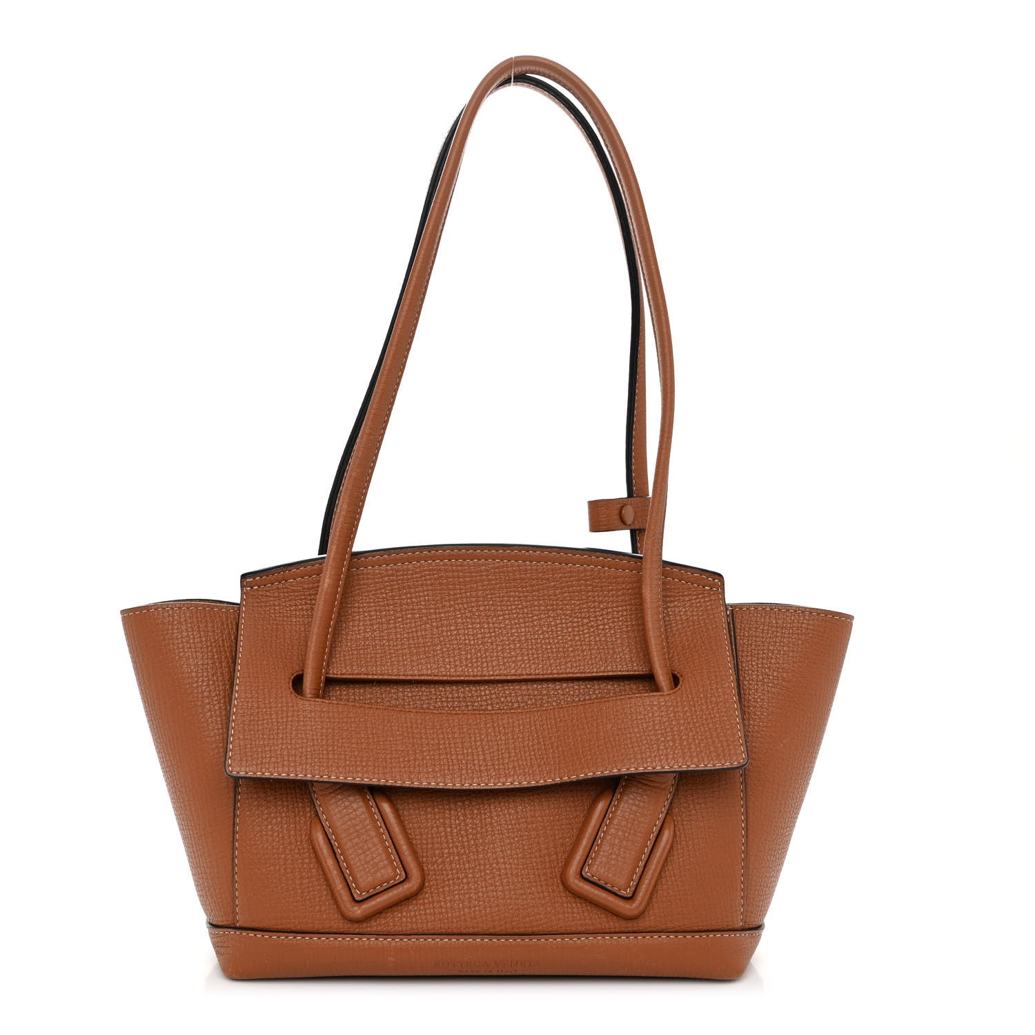 Bottega Veneta Grainy Calfskin Small Arco Wood 1 of 12