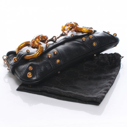 Gucci Leather Limited Edition Tom Ford Snake Horsebit Clutch Black 4 of 7