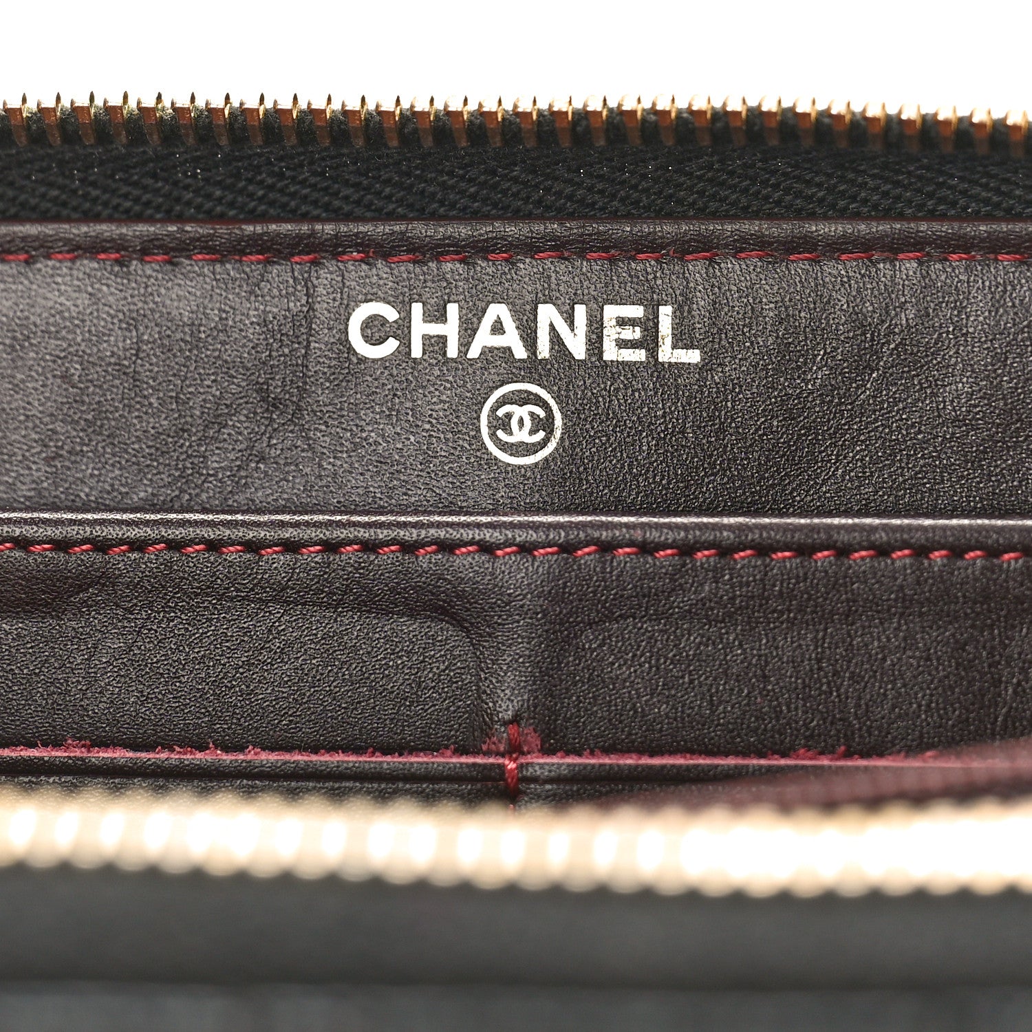 Chanel Caviar Quilted Large Gusset Zip Around Wallet Black 6 of 11