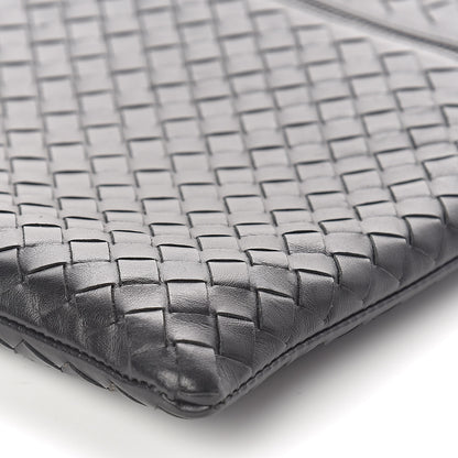 Bottega Veneta Calfskin Intrecciato Small Document Pouch Black 9 of 9