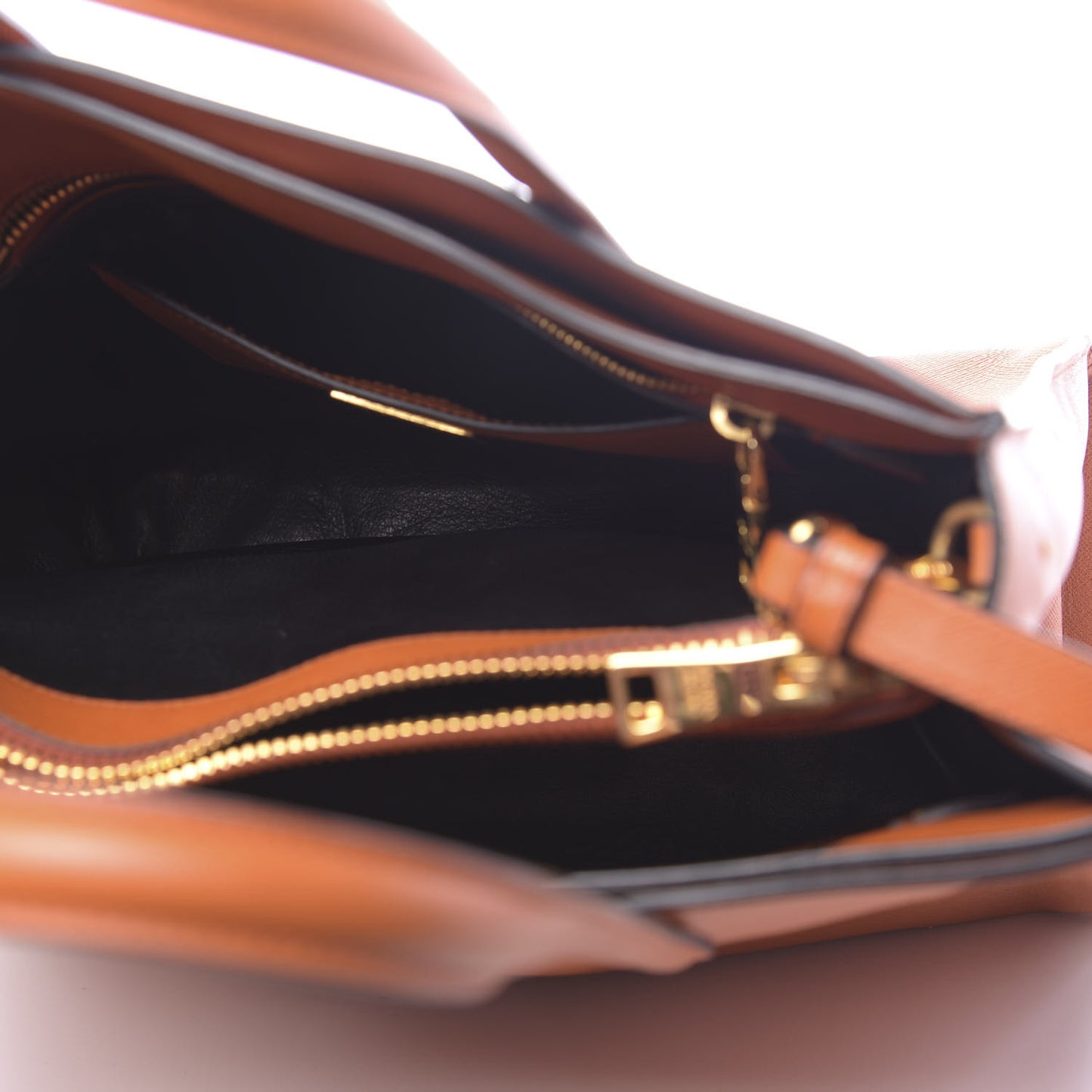 Saffiano Soft Triple Pocket Tote Papaya