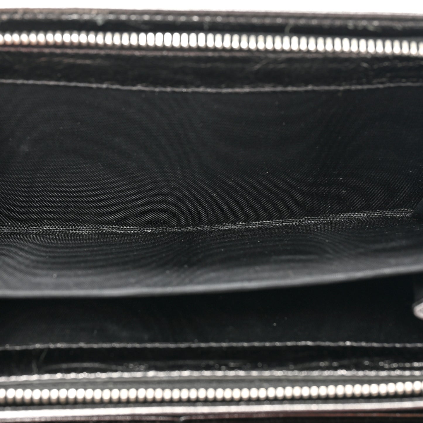 Metallic Calfskin Monogram Belle De Jour Clutch Silver