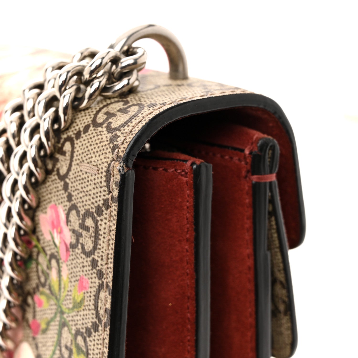Gucci GG Supreme Monogram Blooms Small Dionysus Shoulder Bag Beige Multicolor Dry Rose 11 of 12