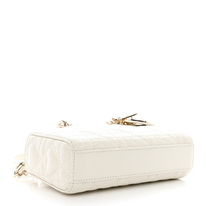 Christian Dior Lambskin Cannage Dioramour Micro Lady D-Joy Latte 4 of 12