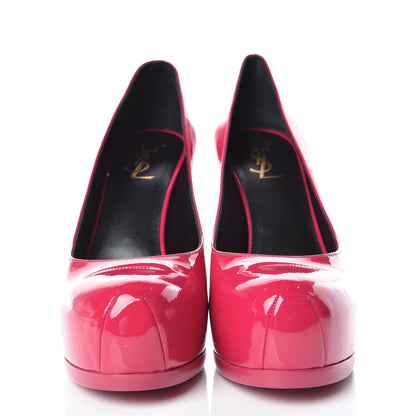Saint Laurent Patent Tribtoo 80 Platform Pump 39 Fuchsia 2 of 10