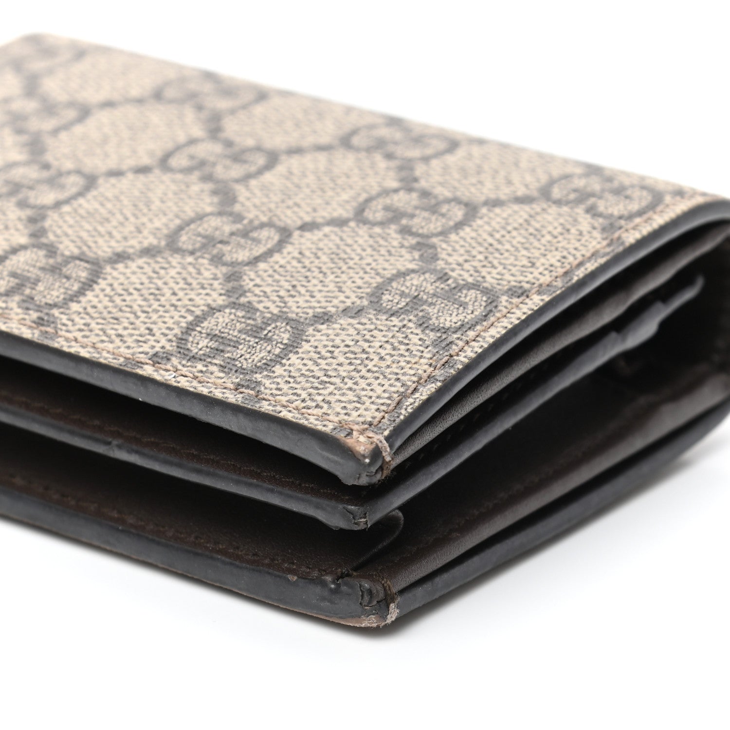 Gucci GG Supreme Monogram Card Case Beige 9 of 10