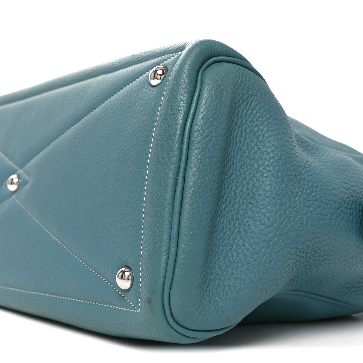 Hermes Taurillon Clemence Victoria II 35 Blue Jean 10 of 10