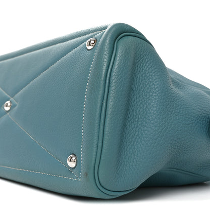 Hermes Taurillon Clemence Victoria II 35 Blue Jean 10 of 10