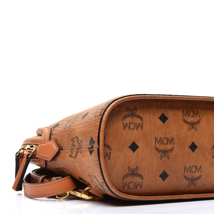 MCM Visetos Small Anna Backpack Cognac 7 of 8