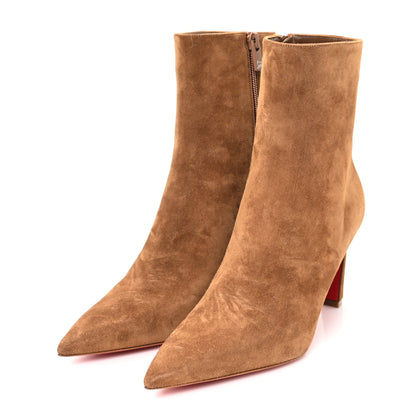 Christian Louboutin Suede Calfskin Condora Botta 85 Ankle Boots 36.5 Rhea 4 of 9