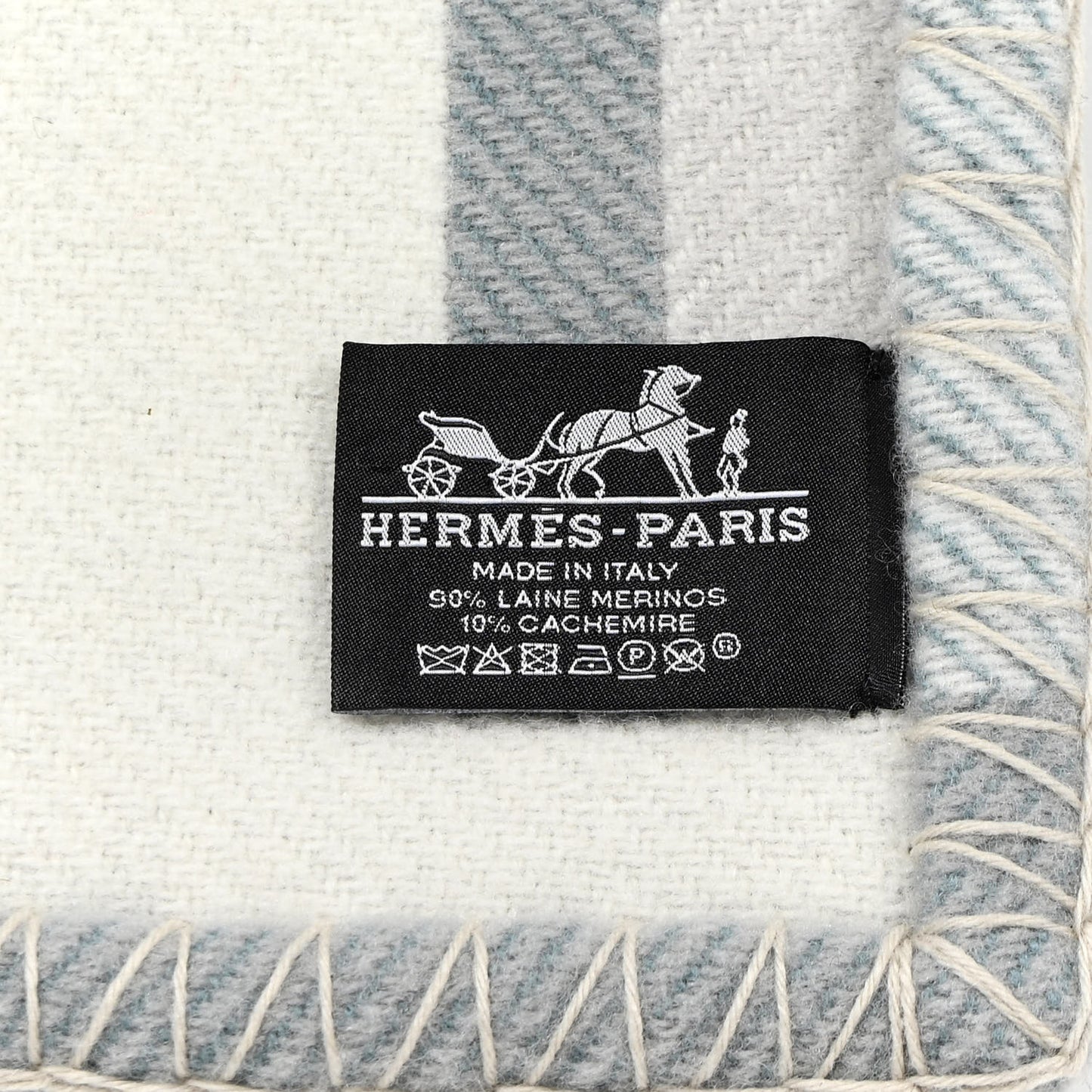 Wool Cashmere Ithaque Blanket Gris Perle