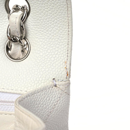Chanel Caviar Quilted Maxi Single Flap White 15 of 22