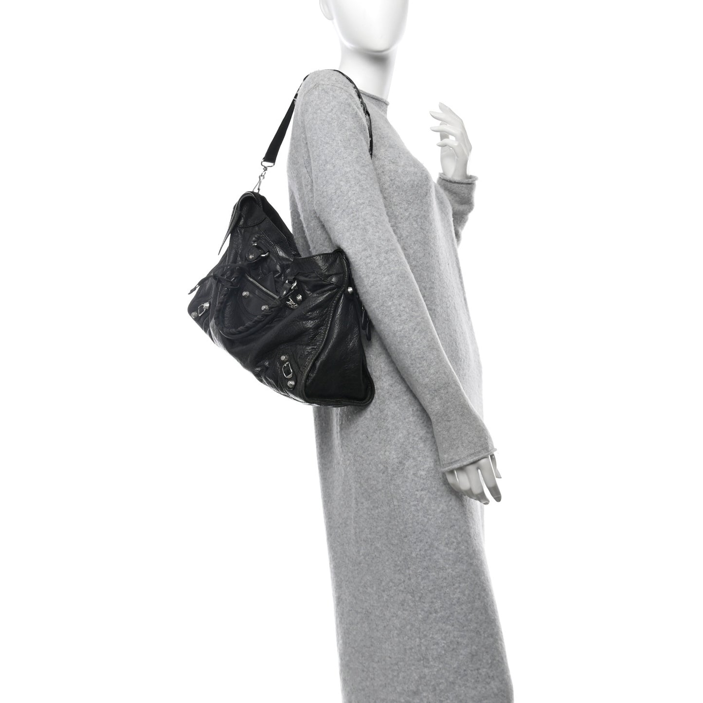 Agneau Giant 12 Silver Hardware City Black
