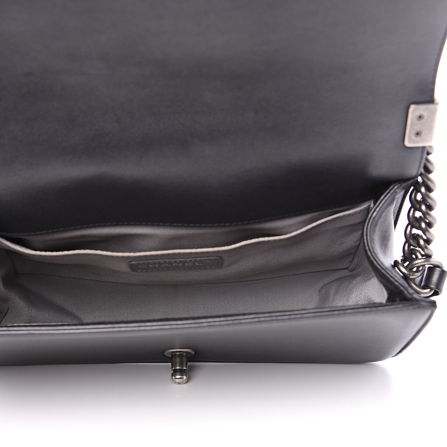 Chanel Lambskin Quilted Medium Boy Flap Black 4 of 13