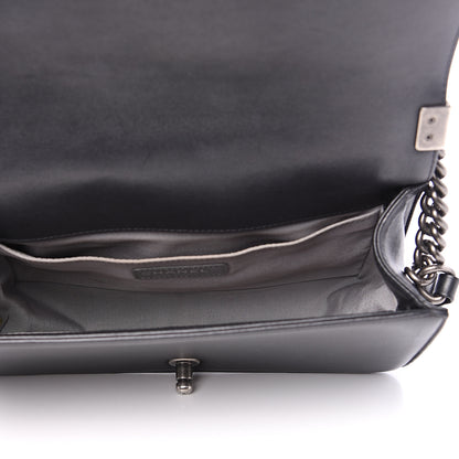 Chanel Lambskin Quilted Medium Boy Flap Black 4 of 13