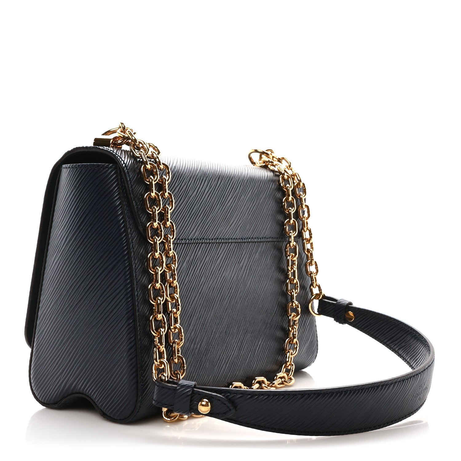 Louis Vuitton Epi Twist Shoulder Bag MM Indigo 4 of 11