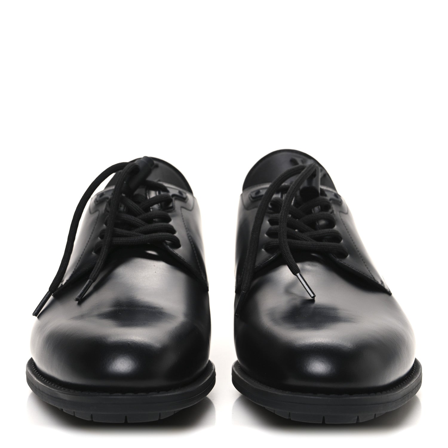 Louis Vuitton Calfskin Mens Formal Derby Shoes 8 Black 3 of 10