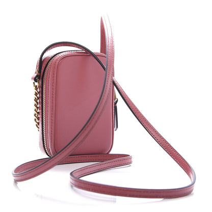 Marc Jacobs Smooth Calfskin The Mini Vanity Crossbody Bag Santa Fe Red 3 of 9