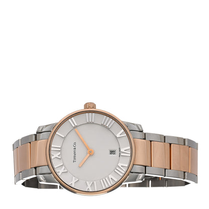 Tiffany Stainless Steel 18K Rose Gold 29mm Atlas 2-Hand Quartz Watch 2 of 4