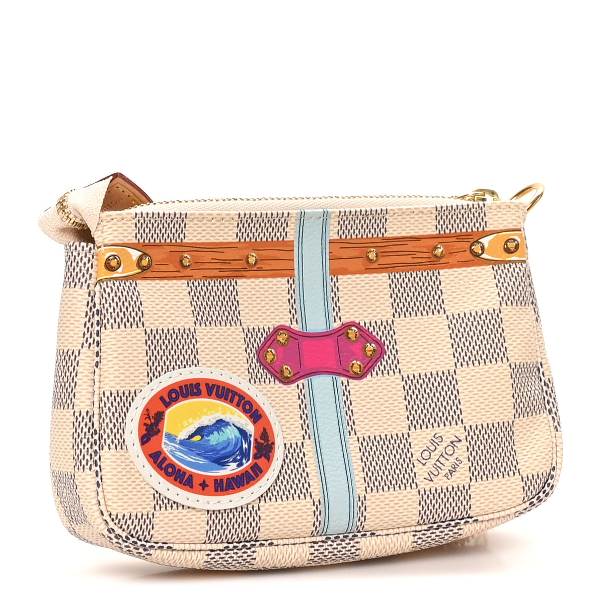 Damier Azur Summer Trunks Hawaii Mini Pochette Accessories