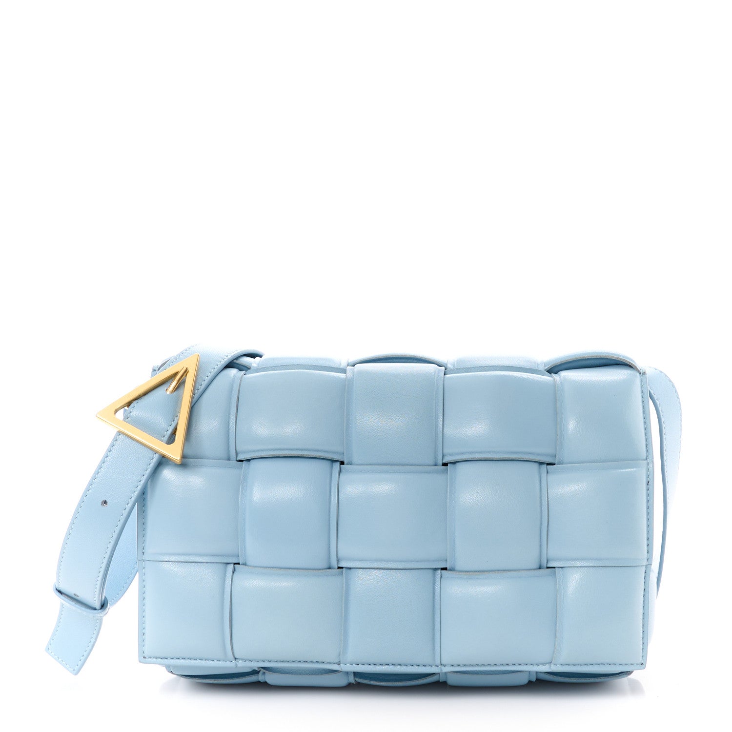 Bottega Veneta Nappa Maxi Intreccio Padded Cassette Crossbody Bag Ice 1 of 13