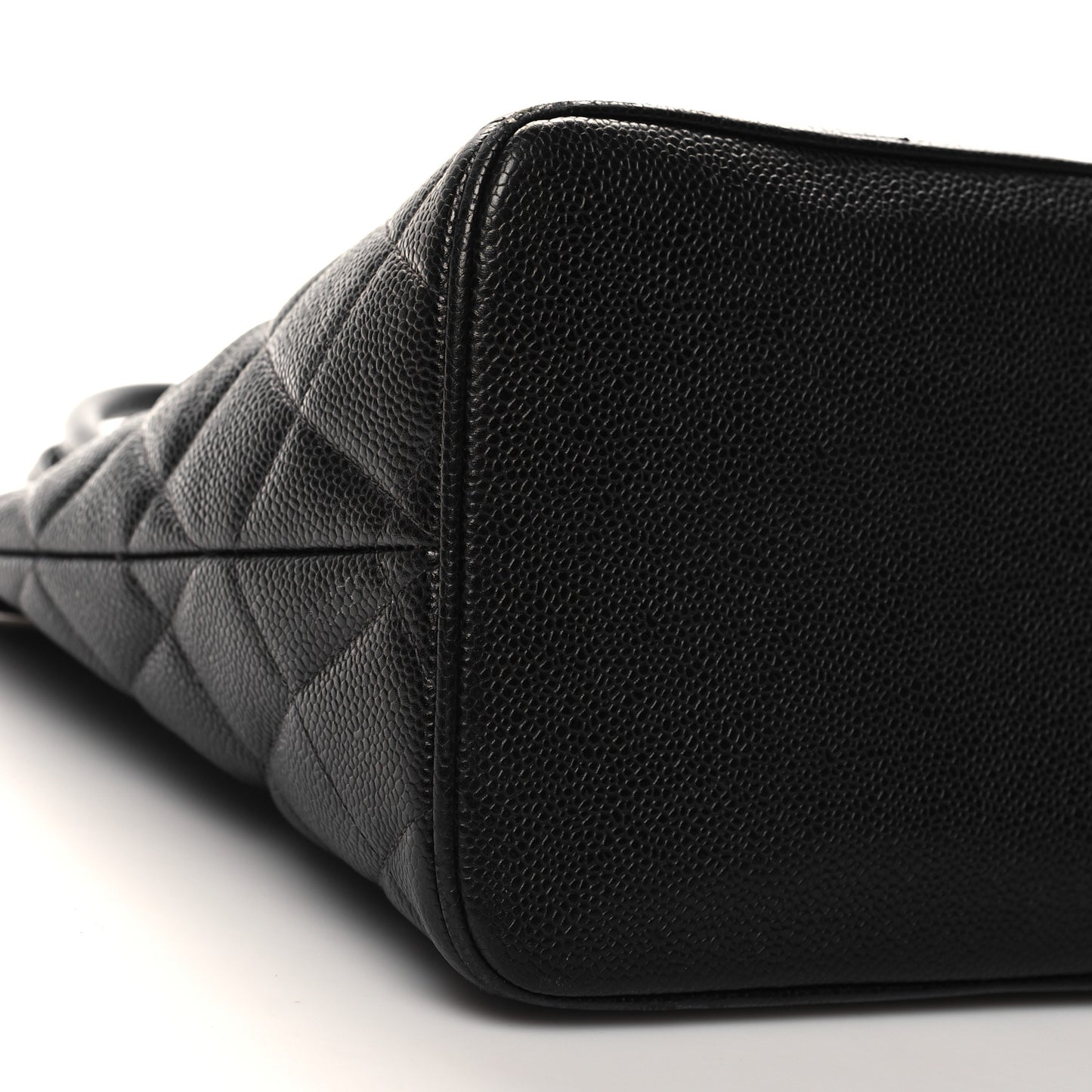 Caviar Quilted Medallion Tote Black