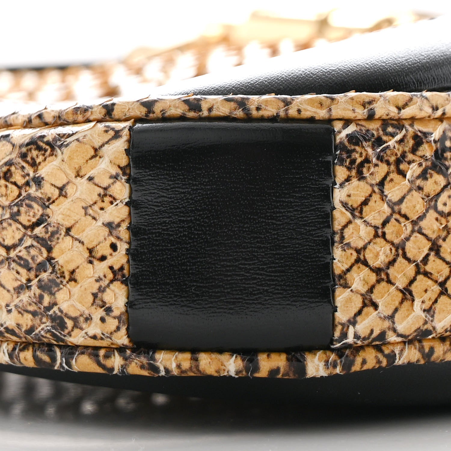 Gucci Snakeskin Calfskin Small Jackie 1961 Hobo Beige Black 9 of 11