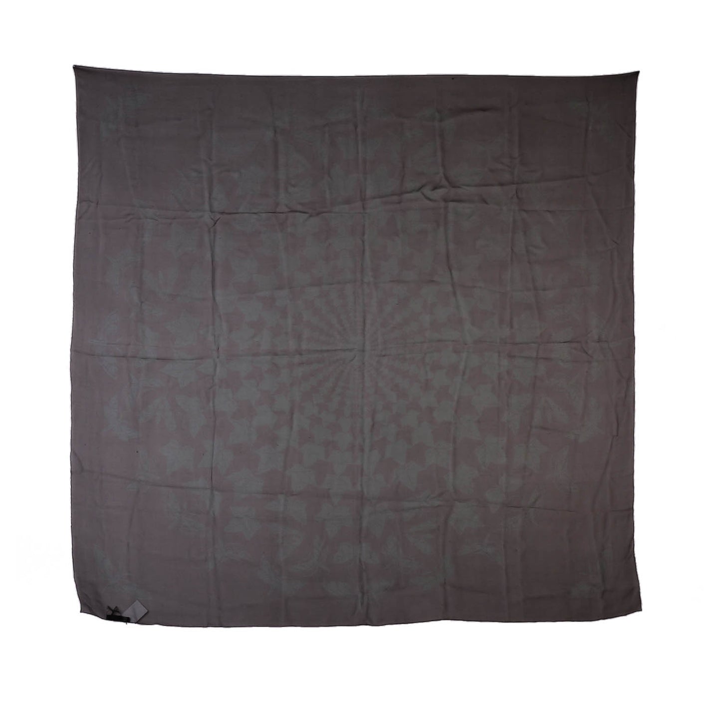Silk Chiffon Escher Ivy Scarf Black Dark Green