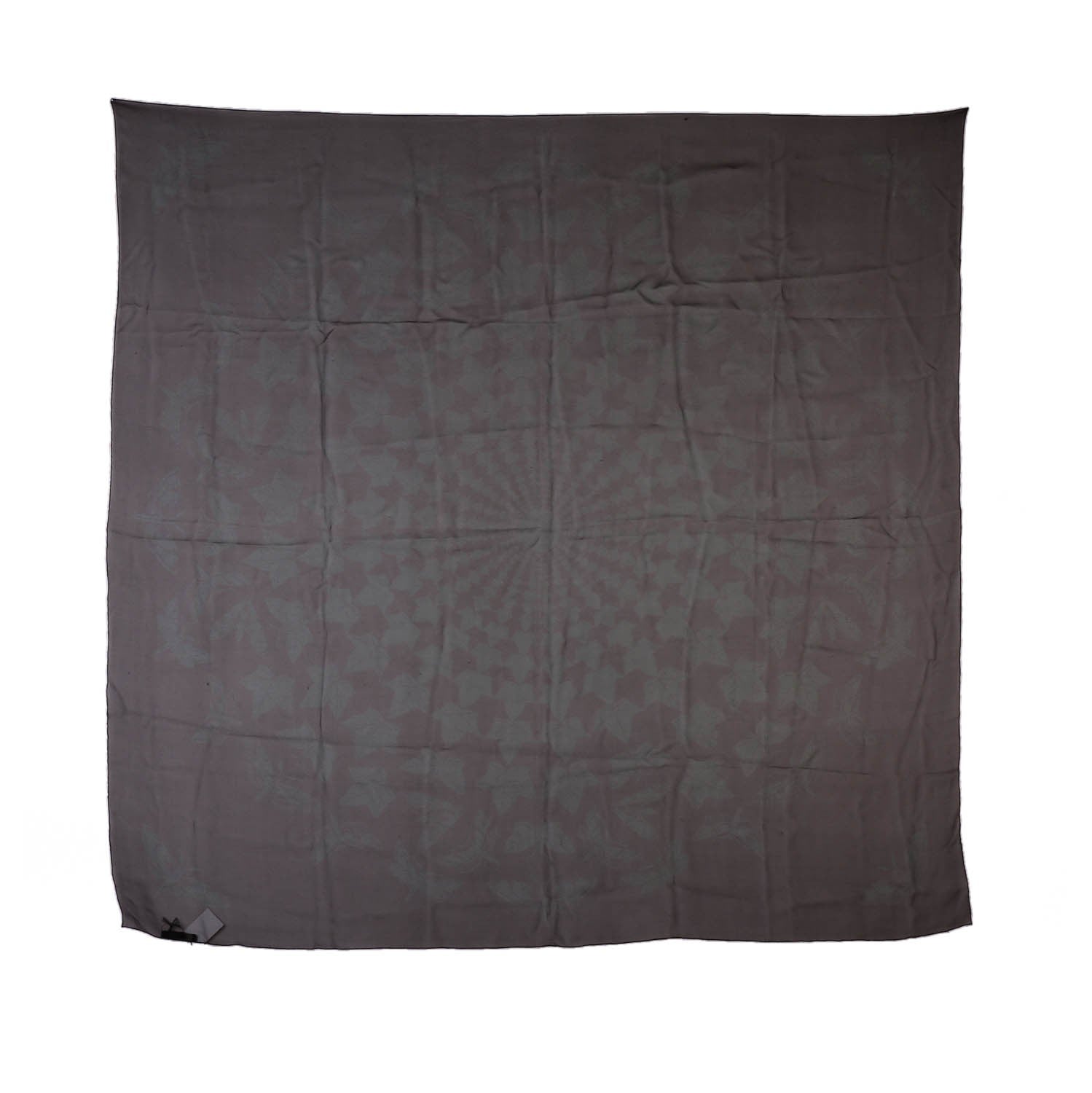 Alexander McQueen Silk Chiffon Escher Ivy Scarf Black Dark Green 3 of 7