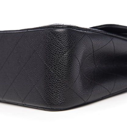 Chanel Caviar Quilted Jumbo Double Flap Black 13 of 14