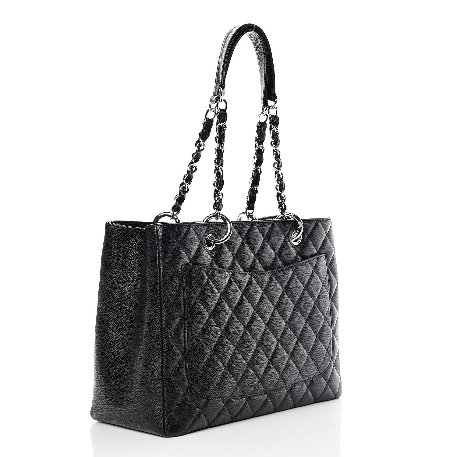 Chanel Caviar Quilted Grand Shopping Tote GST Black 3 of 9