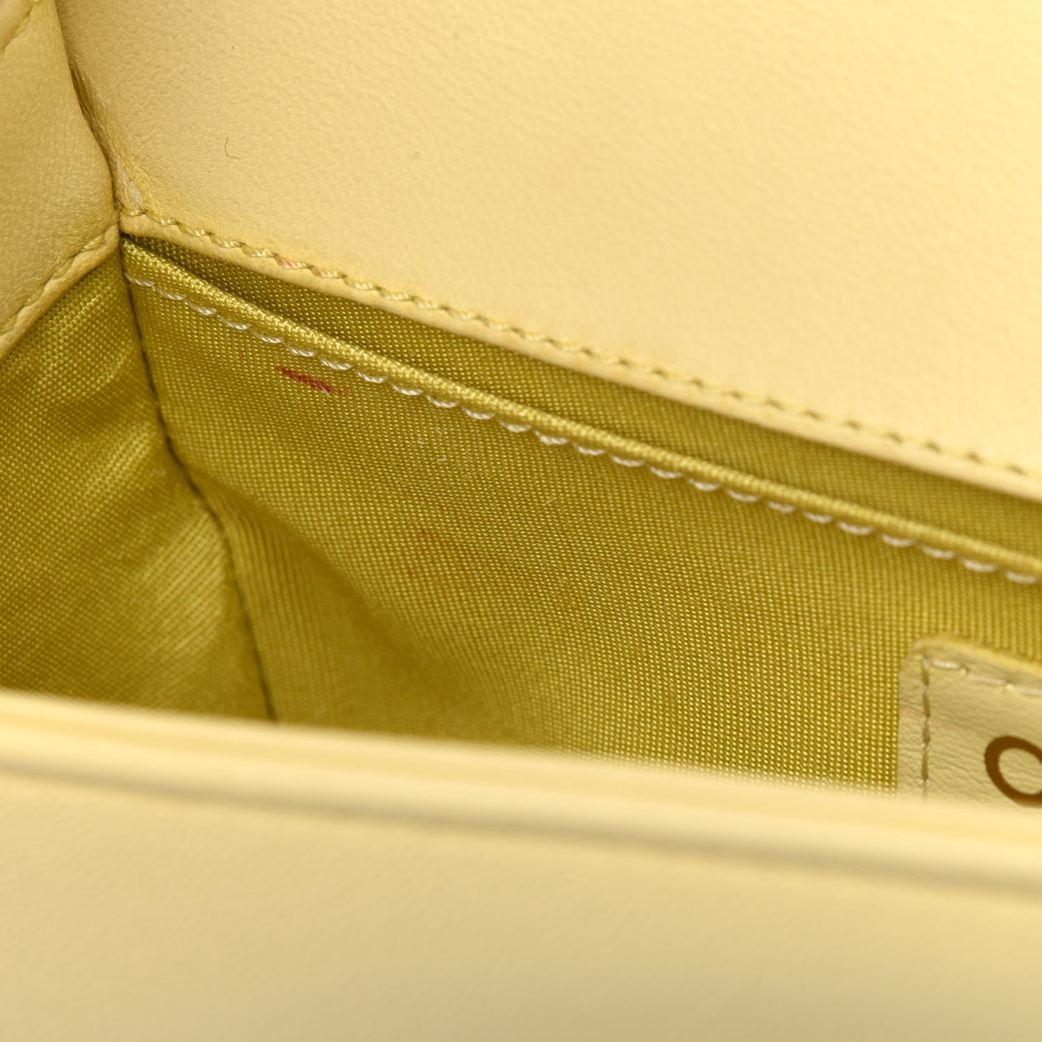 Chanel Lambskin Quilted Small Boy Flap Yellow 5 of 6