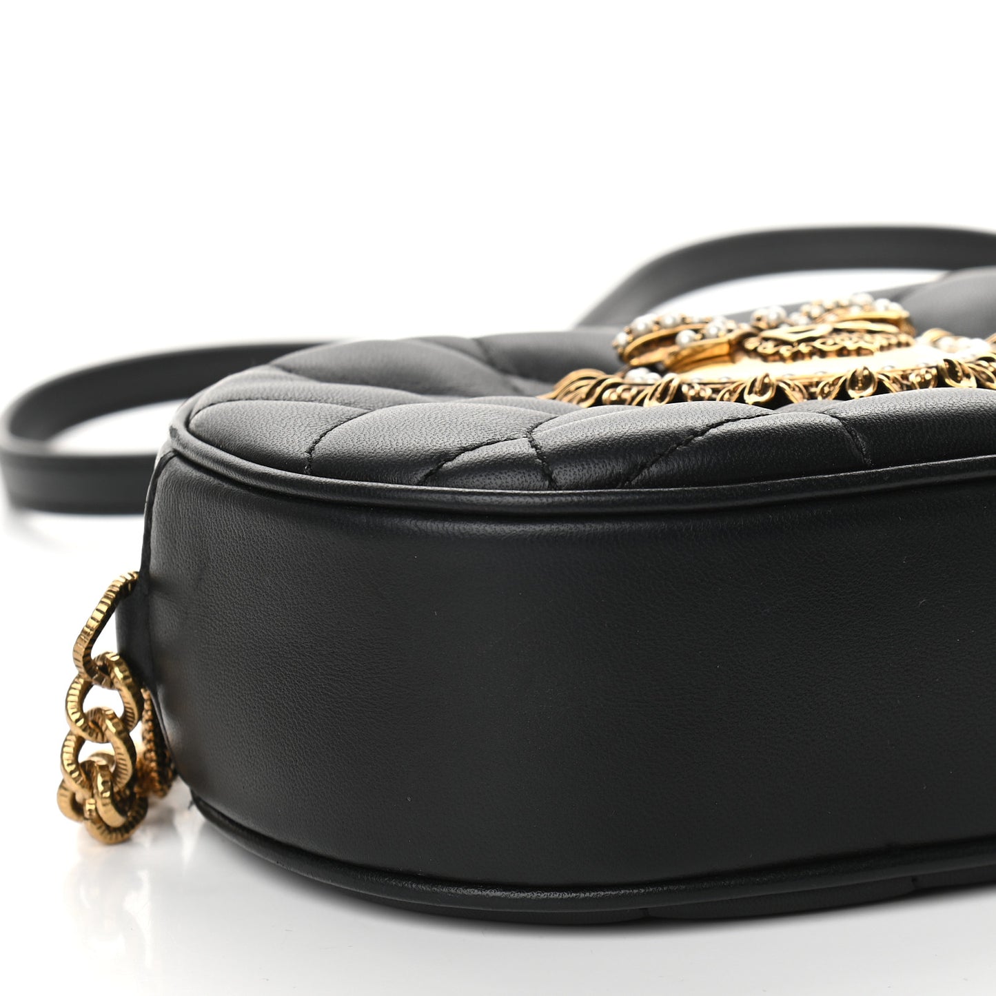 Smooth Calfskin Mini Devotion Camera Bag Black