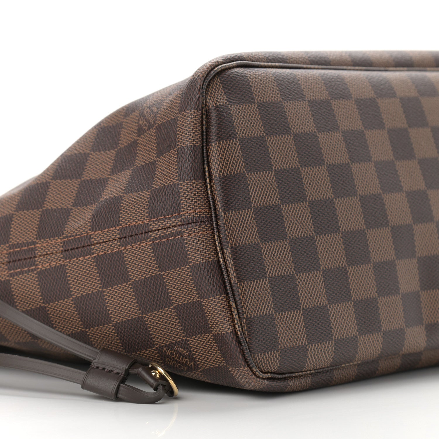 Louis Vuitton Damier Ebene Neo Neverfull MM Rose Ballerine 8 of 9