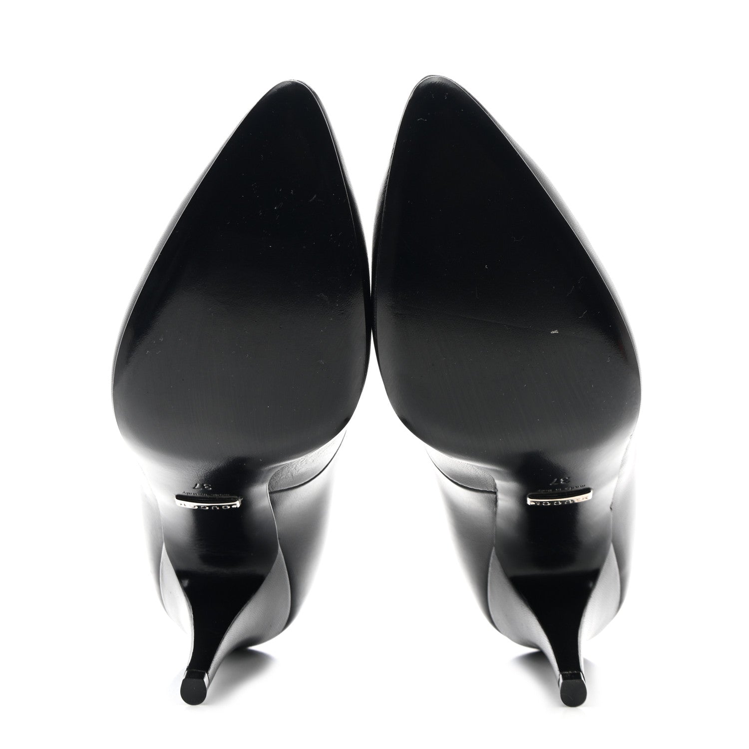 Gucci Malaga Kid Crystal Pumps 37 Black 5 of 9