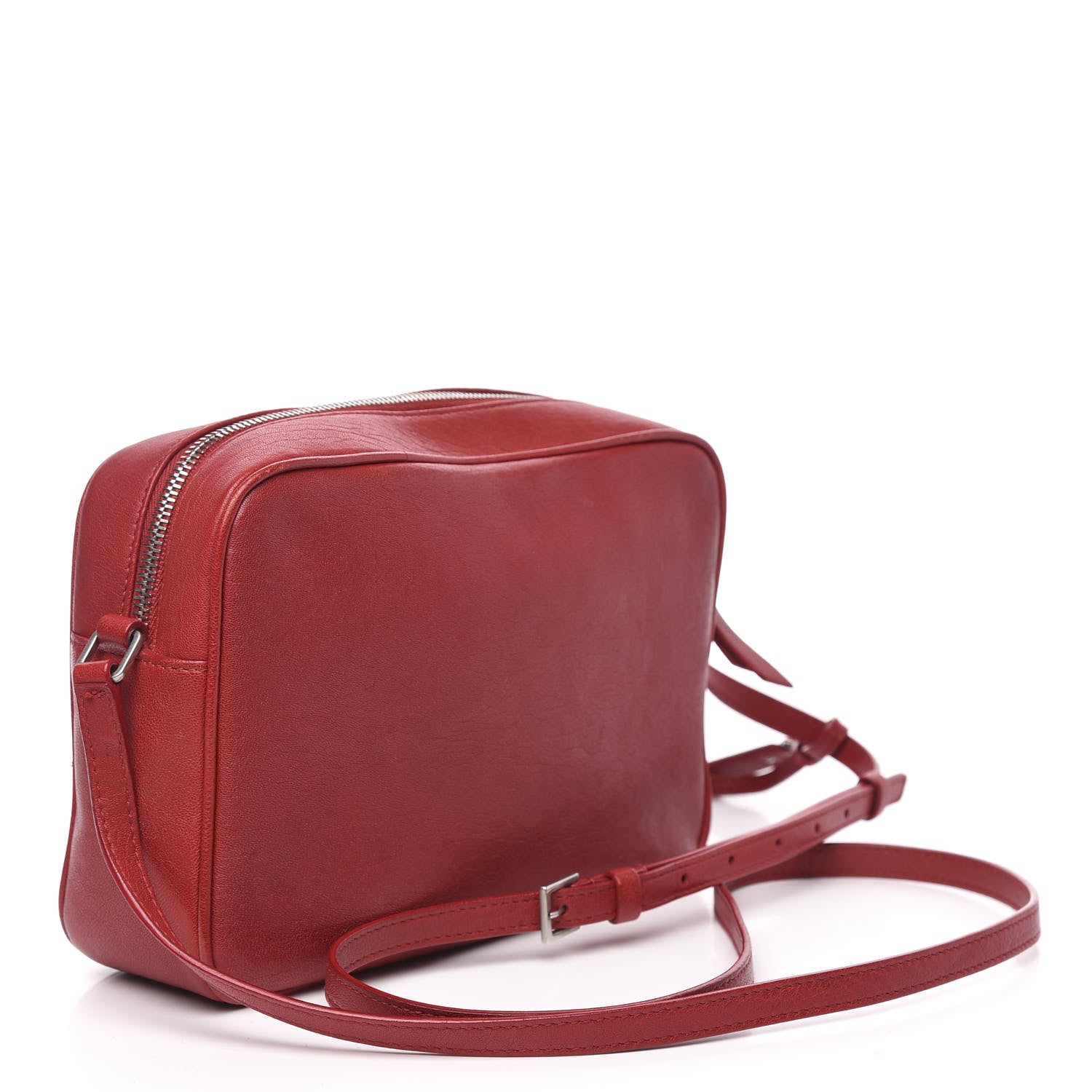 Saint Laurent Calfskin Monogram Small Lou Camera Bag Red 3 of 16