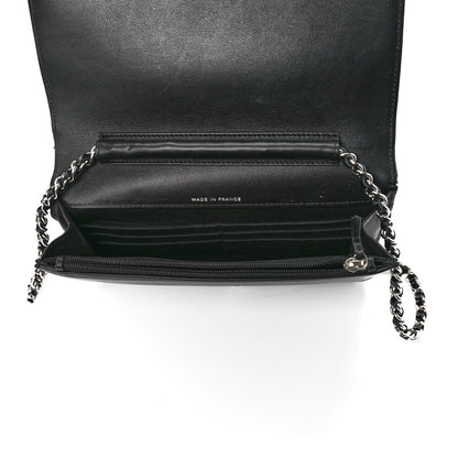 Chanel Patent Strass Wallet On Chain WOC Black 5 of 12