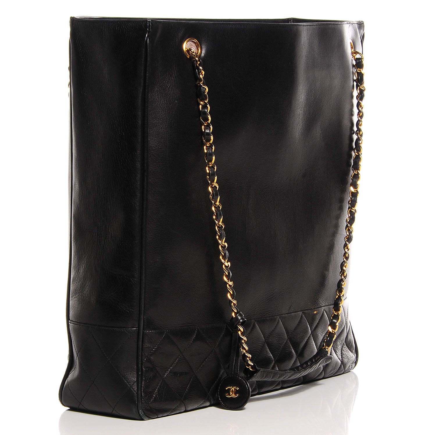 Chanel Lambskin Quilted Large Shoulder Bag Black 3 of 7