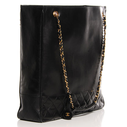 Chanel Lambskin Quilted Large Shoulder Bag Black 3 of 7