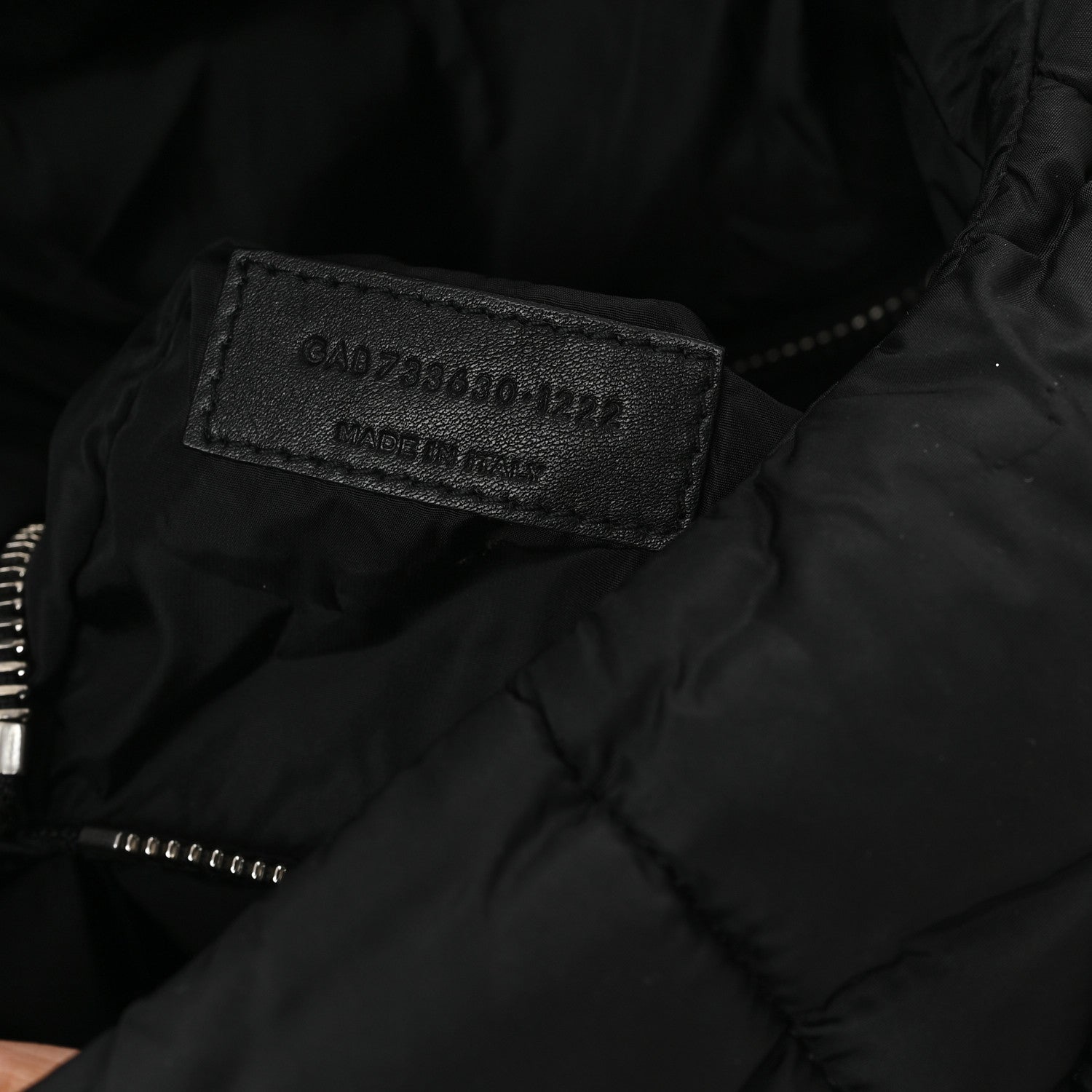 Saint Laurent Econyl Nylon Lou Puffer Messenger Black 7 of 11