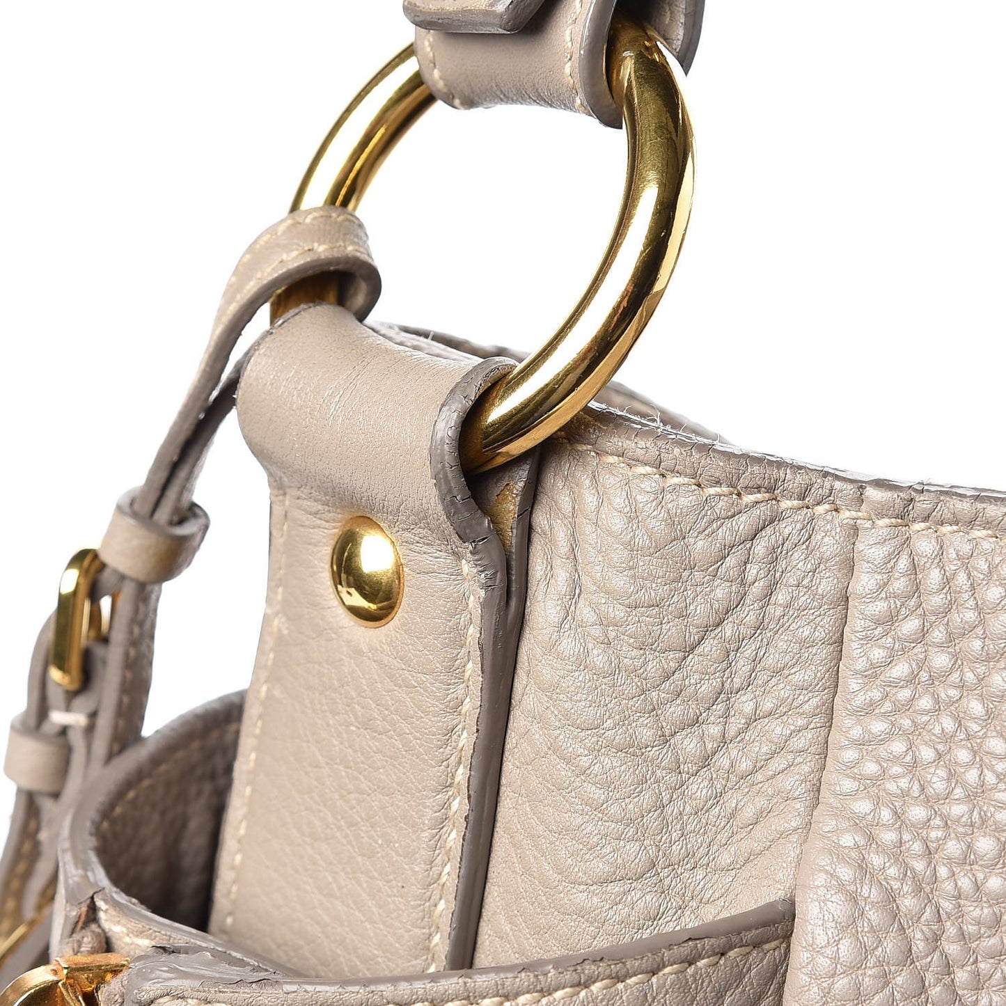 Vitello Daino Side Pocket Hobo Pomice