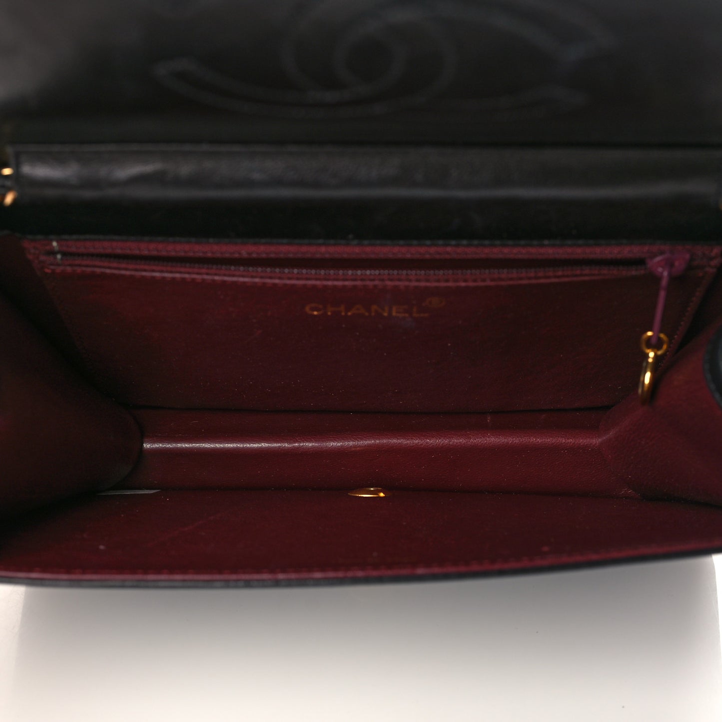 Lambskin Quilted Small Single Flap Black