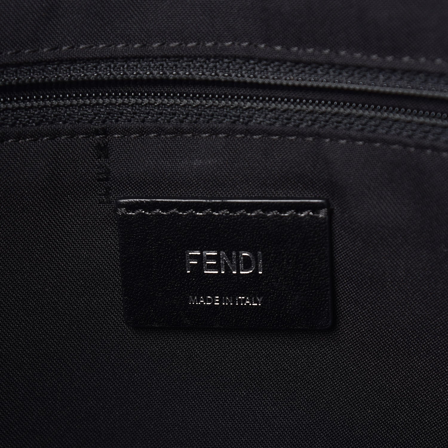 Fendi Nylon Vitello Elite Monster Eyes Tote Blue Scuro White Multicolor 6 of 10