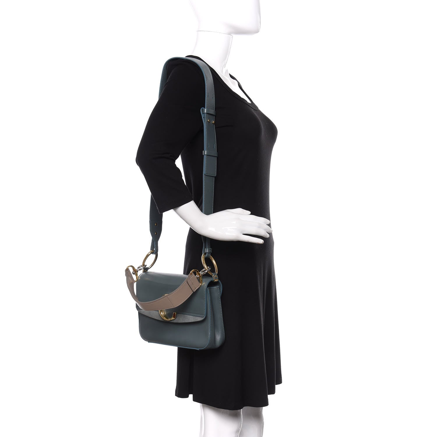 Chloe Calfskin Small C Double Carry Cloudy Blue 4 of 18